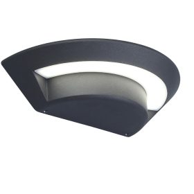 Lutec Ghost 1880S-gr kültéri falilámpa, 7W LED