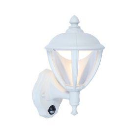   Lutec Unite 2601-PIR-3K-wh mozgásérzékelős kültéri falikar, 9W LED