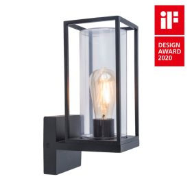   Lutec Flair kültéri falilámpa, 1x40W E27, IP44, 5288801012
