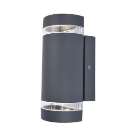   Lutec Focus kültéri falilámpa beépített alkonykapcsolóval, 2x35W GU10, IP44, 5604023118