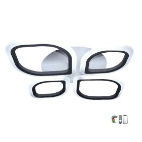   Lucero Pierre 6024-4-B távirányítós, smart mennyezeti lámpa, 99W LED, 3000K-6500K+RGB, 6930 lm