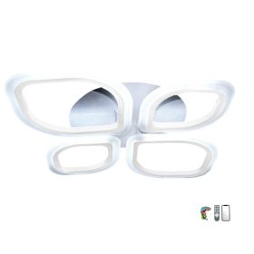   Lucero Pierre 6024-4-W távirányítós, smart mennyezeti lámpa, 99W LED, 3000K-6500K+RGB, 6930 lm