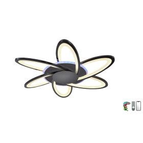   Lucero Carlos 6054-6-B távirányítós, smart mennyezeti lámpa, 162W LED, 3000K-6500K+RGB, 11340 lm