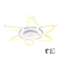   Lucero Carlos 6054-6-W távirányítós, smart mennyezeti lámpa, 162W LED, 3000K-6500K+RGB, 11340 lm