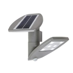   Lutec Zeta P9011-si mozgásérzékelős szolár falilámpa, 2,4W LED