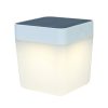 Lutec Table Cube P9080-3K-wh szolár asztali lámpa, 1W LED