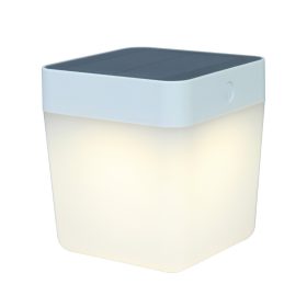 Lutec Table Cube P9080-3K-si szolár asztali lámpa, 1W LED