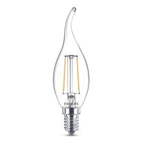   Philips BA35 E14 LED gyertya fényforrás, 2W=25W, 2700K, 250 lm, 220-240V