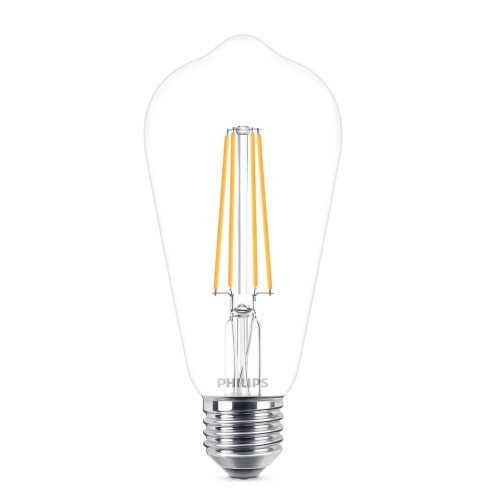 Philips ST64 E27 LEDST64 fényforrás, 4.3W=40W, 2700K, 470 lm, 220-240V