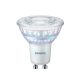 Philips PAR16 GU10 LED spot fényforrás, dimmelhető, 4W=50W, 3000K, 345 lm, 36°, 220-240V