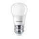 Philips P45 E27 LED kisgömb fényforrás, 2.8W=25W, 2700K, 250 lm, 220-240V