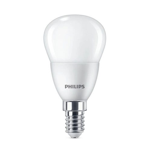 Philips P45 E14 LED kisgömb fényforrás, 5W=40W, 2700K, 470 lm, 220-240V