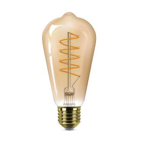   Philips ST64 E27 LED ST64 fényforrás, dimmelhető, 4W=25W, 1800K, 250 lm, 220-240V