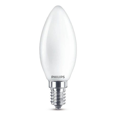 Philips B35 E14 LED gyertya fényforrás, dimmelhető, 3.4W=40W, 2200-2700K, 470 lm, 220-240V