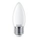 Philips B35 E14 LED gyertya fényforrás, dimmelhető, 3.4W=40W, 2200-2700K, 470 lm, 220-240V