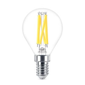 Philips P45 E14 LED kisgömb fényforrás, dimmelhető, 3.4W=40W, 2200-2700K, 470 lm, 220-240V