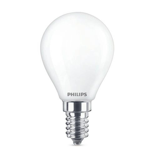 Philips P45 E14 LED kisgömb fényforrás, dimmelhető, 3.4W=40W, 2200-2700K, 470 lm, 220-240V