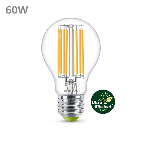 Philips A60 E27 LED körte fényforrás, 4W=60W, 2700K, 840 lm, 220-240V