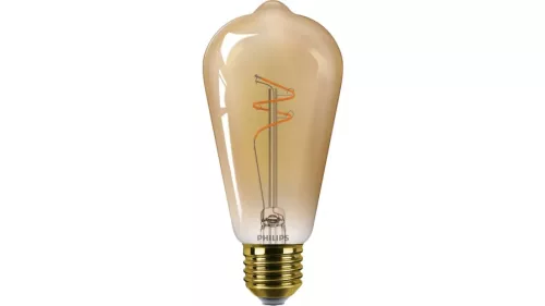 Philips ST64 E27 LED fényforrás, dimmelhető, 3,1W=25W, 1800K, 270 lm, 220-240V
