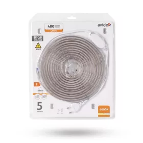   Avide LED szalag szett, 220V 4.8W/m, 60LED/m, 4000K, IP67, 5m