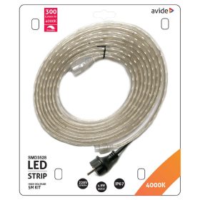   Avide LED szalag szett, 220V 4.8W/m, 60LED/m, 4000K, IP67, 5m