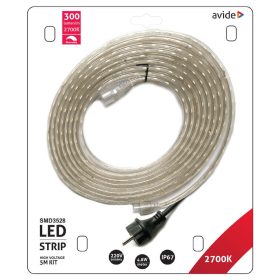   Avide LED szalag szett, 220V 4.8W/m, 60LED/m, 2700K, IP67, 5m