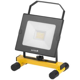   Avide ABSSTFLNW-20W hordozható, állványos LED reflektor 20W, 4000K, 1600 lm, IP65, 1,5m