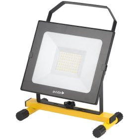  Avide ABSSTFLNW-50W hordozható, állványos LED reflektor 50W, 4000K, 3250 lm, IP65, 1,5m
