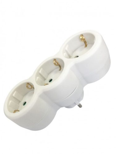 Ultratech AD128WH 3-as elosztó gyermekvédelemmel, 16A, 3680W