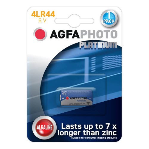 Agfaphoto Alkáli riasztóelem 4LR44 B1, 1 db