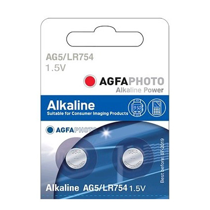 AgfaPhoto Alkáli gombelem AG5 LR48, 2 db