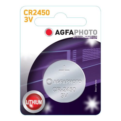 AgfaPhoto Lithium gombelem CR2450 B1, 1 db