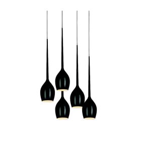 AZzardo Izza 5 BK függeszték, 5x28W E14