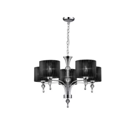 AZzardo Impress 5 BK csillár, 5x42W E27