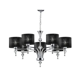 AZzardo Impress 7 BK csillár, 7x42W E27