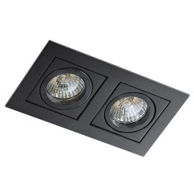 AZzardo Paco 2 BK beépíthető lámpa, 2X50W GU5,3