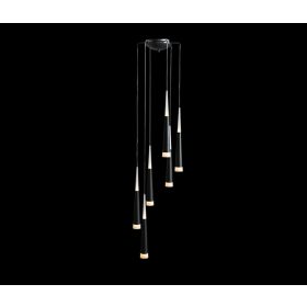 AZzardo Brina 6 BK függeszték, 6X7W LED, 4620 lm