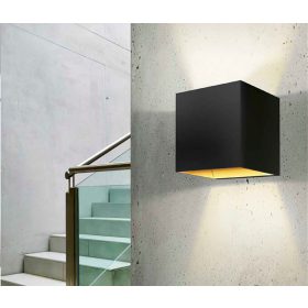 AZzardo Mars BK/GO falilámpa, 1x33W G9