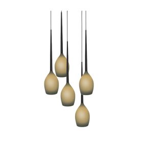 Azzardo Izza 5 OL függeszték, 5x28W E14