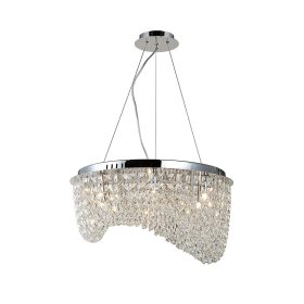   AZzardo Carmen kristály függeszték/mennyezeti lámpa, 6x28W G9