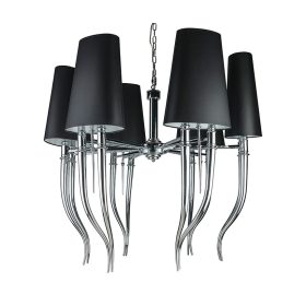 AZzardo Diablo 6 BK csillár, 12x11W E14