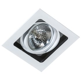 AZzardo Sisto 1 WH/BK beépíthető lámpa, 1X50W G53