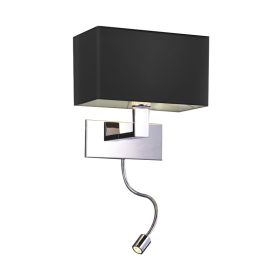   Azzardo Martens LED BK falilámpa, 1x60W, LED 1x1W LED, 84 lm