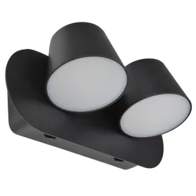   Azzardo Ramona 2 switch BK falilámpa, 2x6W LED, 3000K, 500 lm