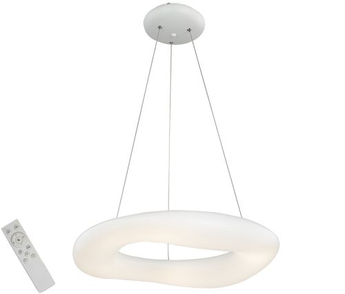 Azzardo Donut Top 91 távirányítós függeszték, 216W LED, 2700-6000K, 18360 lm