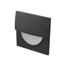   Azzardo Sane 60 BK lépcsővilágító lámpa, 2W LED, 3000K, 170 lm