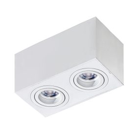 Azzardo Brant 2 Square WH mennyezeti lámpa, 2x50W GU10