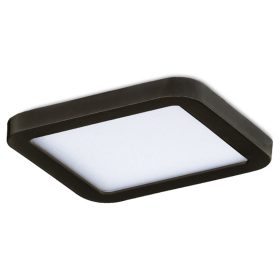   Azzardo Slim Square 9 BK beépíthető fürdőszobai lámpa, 6W LED, 3000K, 500 lm, IP44