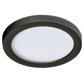   Azzardo Slim Round 9 BK beépíthető fürdőszobai lámpa, 6W LED, 4000K, 500 lm, IP44