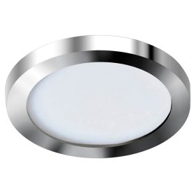   Azzardo Slim Round 9 CH beépíthető fürdőszobai lámpa, 6W LED, 3000K, 500 lm, IP44